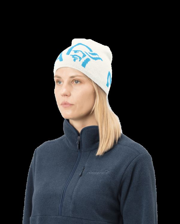 Norrona Unisex /29 Logo Beanie Snowdrop/aquarius