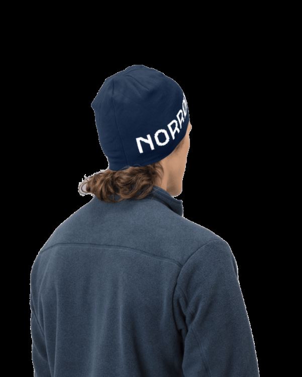 Norrona Unisex /29 Dunne Logo Beanie Indigo Night/whisper White