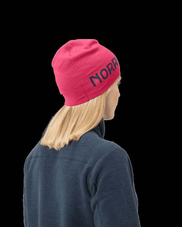 Norrona Unisex /29 Dun Logo Beanie Kamperfoelie Roze