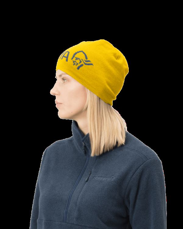 Norrona Unisex /29 Dunne Logo Muts Zwavel