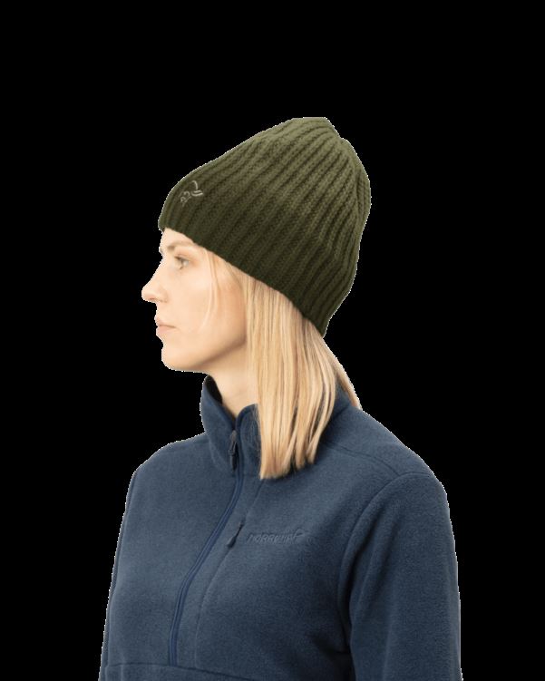 Norrona Unisex /29 Chunky Dip Dye Beanie Olijf Nacht