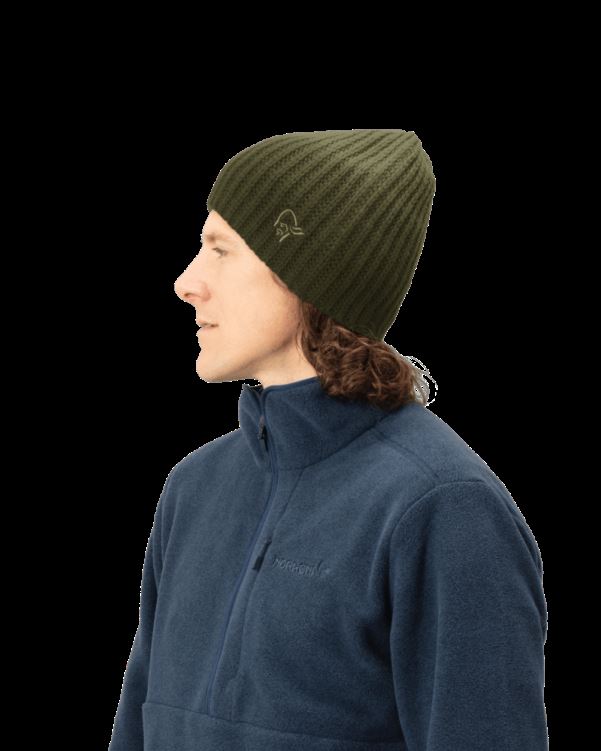 Norrona Unisex /29 Chunky Dip Dye Beanie Olijf Nacht
