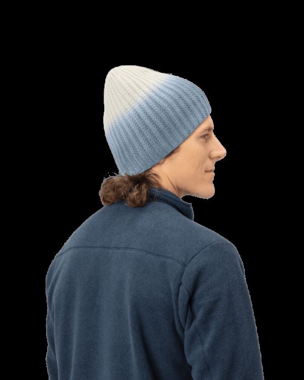 Norrona Unisex /29 Chunky Dip Dye Beanie Indigo Night/snowdrop