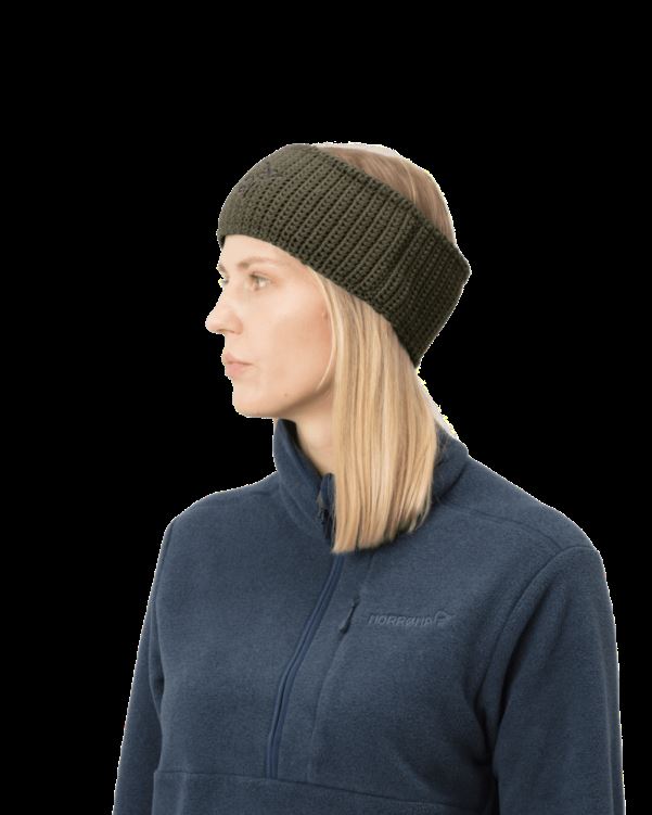 Norrona Unisex /29 Logo Hoofdband Olijfgroen Nacht