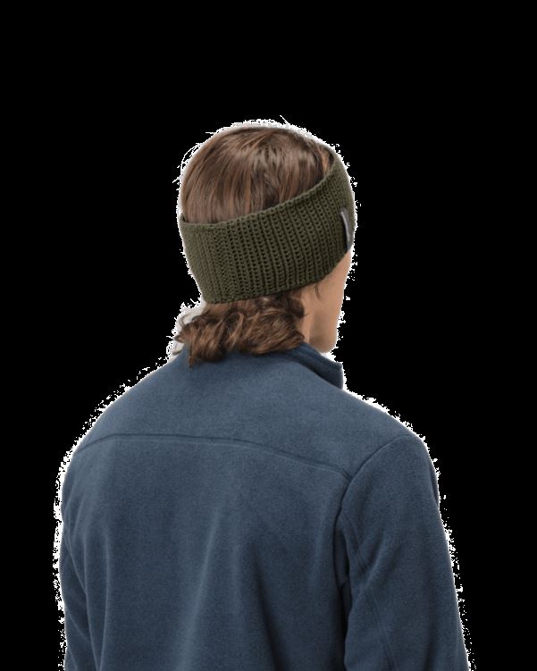 Norrona Unisex /29 Logo Hoofdband Olijfgroen Nacht