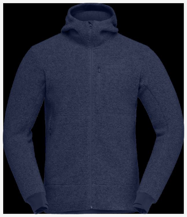 Norrona Warmwool3 Herencapuchon Indigo Nachtblauw
