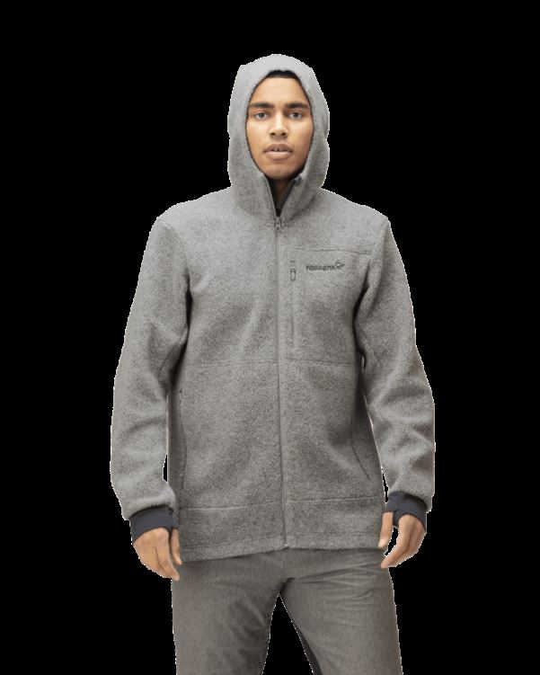 Norrona Heren Warmwool3 Capuchon Motregen