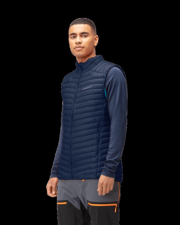 Norrona Heren Trollveggen Superlight Down850 Vest Indigo Nachtblauw