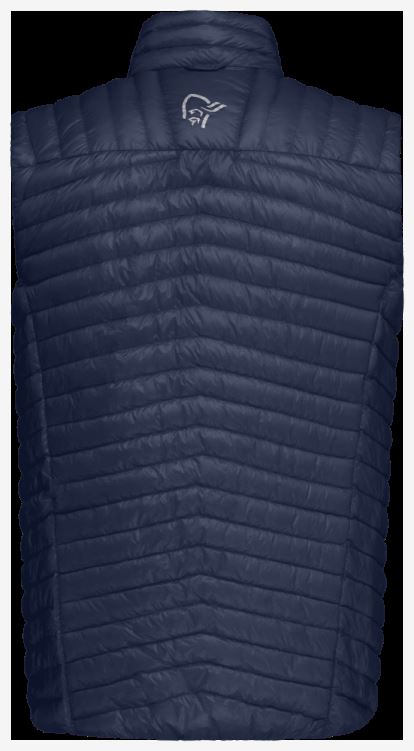 Norrona Heren Trollveggen Superlight Down850 Vest Indigo Nachtblauw