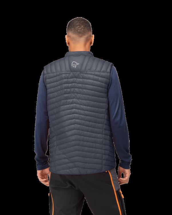 Norrona Heren Trollveggen Superlight Down850 Vest Cool Zwart