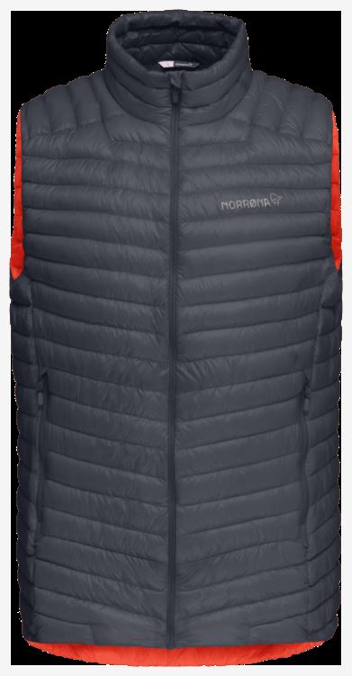 Norrona Heren Trollveggen Superlight Down850 Vest Cool Zwart