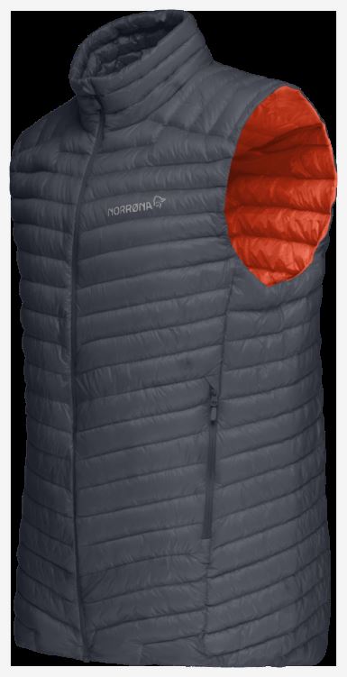 Norrona Heren Trollveggen Superlight Down850 Vest Cool Zwart