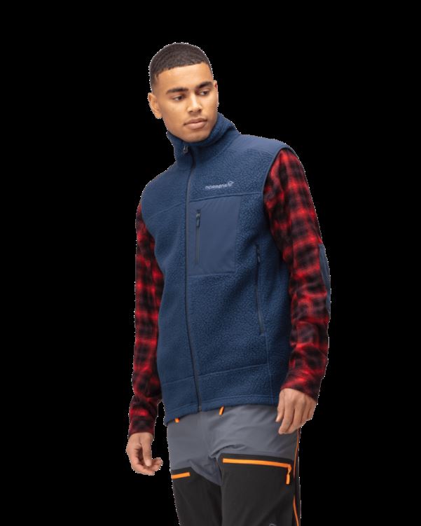 Norrona Heren Trollveggen Thermal Pro Vest Indigo Nachtblauw