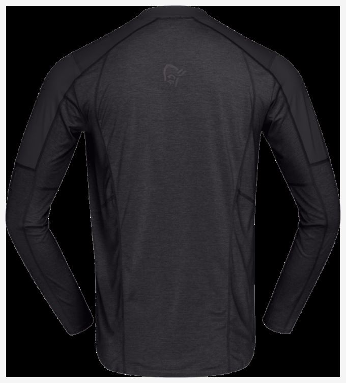 Norrona Heren Senja Equalizer Lichtgewicht Kaviaarzwart Met Lange Mouwen