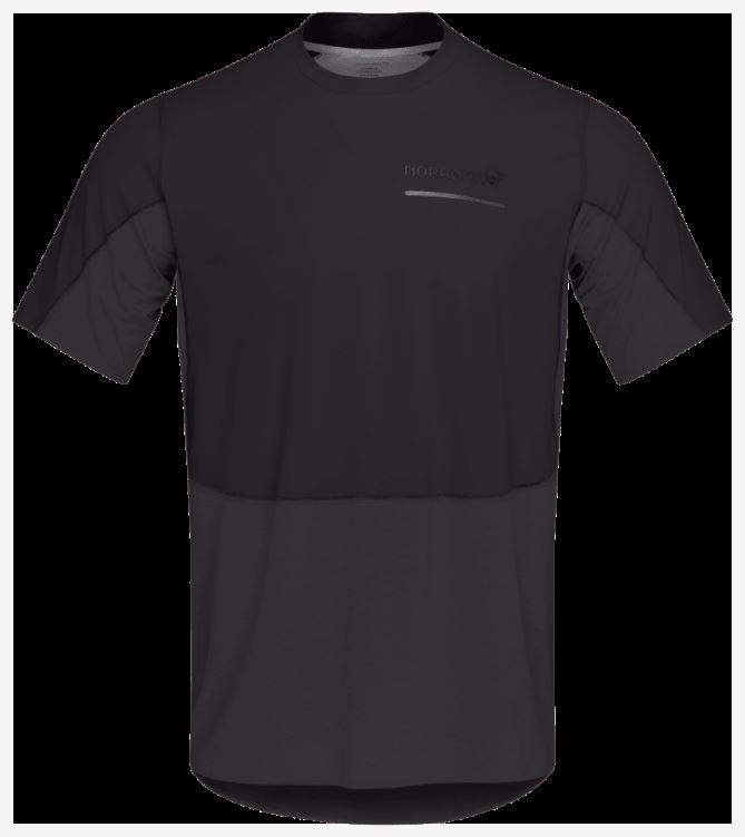 Norrona Heren Senja Equalizer Lichtgewicht T-shirt Caviar Zwart