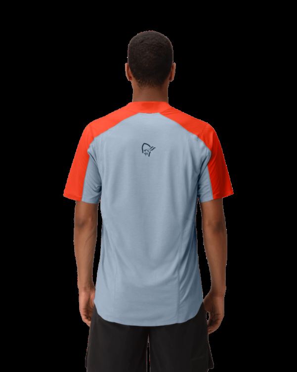 Norrona Heren Senja Equalizer Lichtgewicht T-shirt Adrenaline Rood