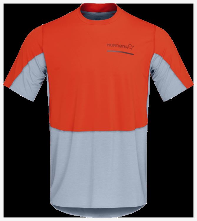 Norrona Heren Senja Equalizer Lichtgewicht T-shirt Adrenaline Rood