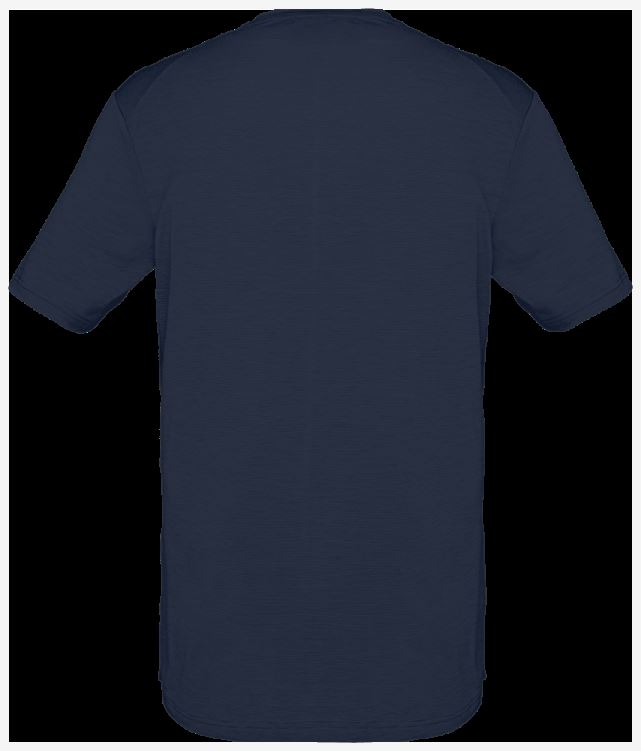 Norrona Heren Svalbard Wollen T-shirt Indigo Nacht/blauw Mist