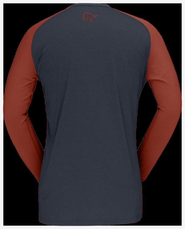 Norrona Heren Fjr Equalizer Lichtgewicht Rooibos Thee/indigo Nacht Met Lange Mouwen