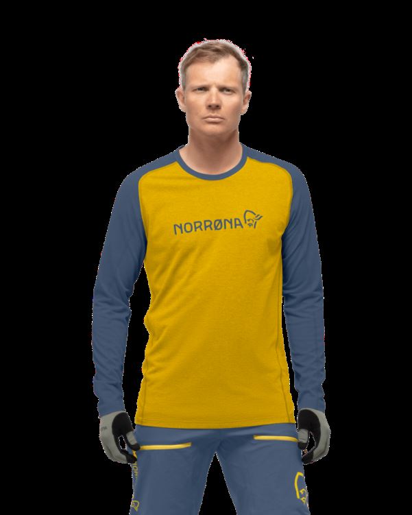 Norrona Heren Fjr Equalizer Lichtgewicht Longsleeve Sulphur/vintage Indigo