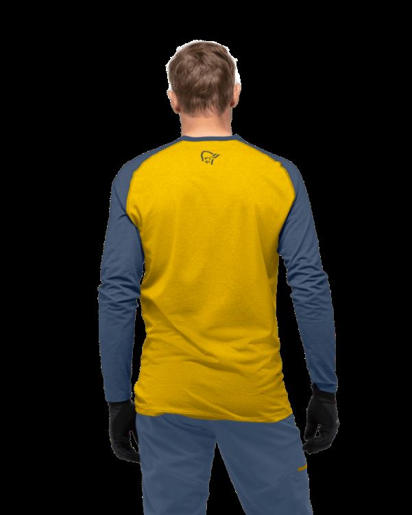 Norrona Heren Fjr Equalizer Lichtgewicht Longsleeve Sulphur/vintage Indigo