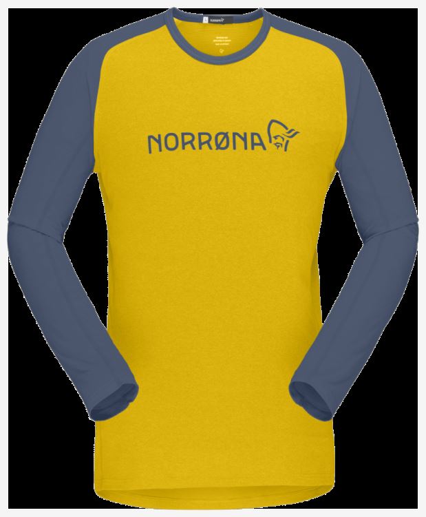 Norrona Heren Fjr Equalizer Lichtgewicht Longsleeve Sulphur/vintage Indigo