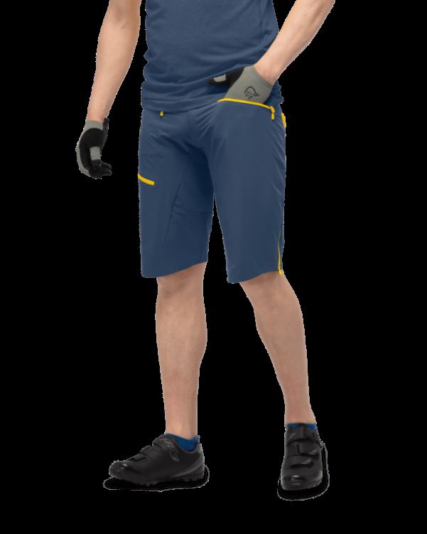 Norrona Fjr Flex1 Middelzware Short Voor Heren Vintage Indigoblauw