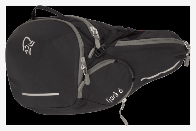 Norrona Unisex Fjr Econyl195 6l Heuptas Caviar Zwart