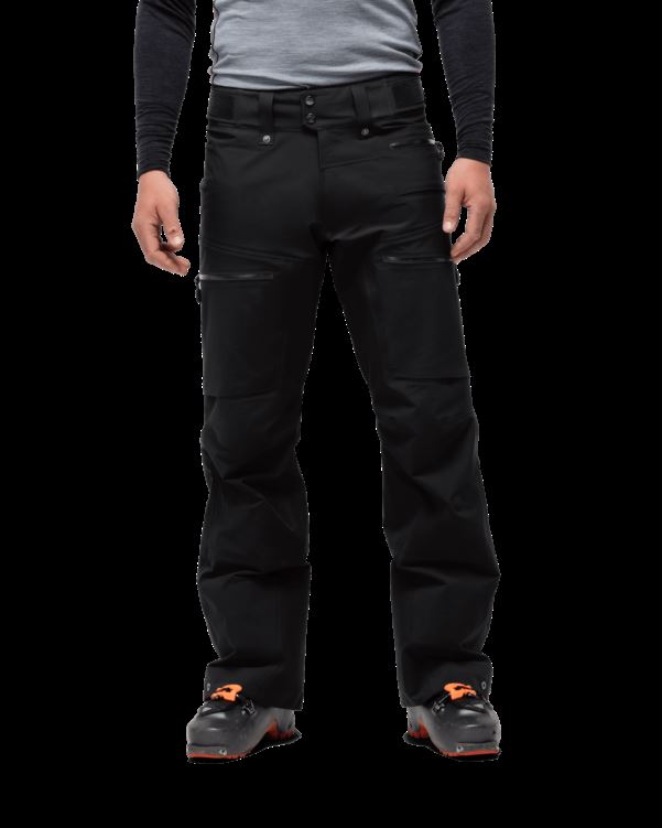 Norrona Unisex Senja Merino Lichtgewicht Sokken Lang Caviar Zwart