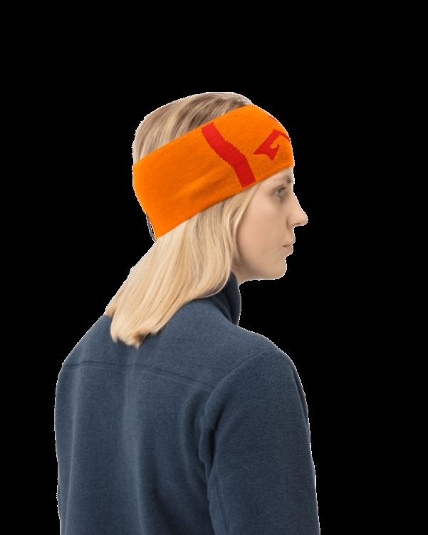Norrona Unisex /29 Mega Logo Hoofdband Oranje Popsicle/arednalin