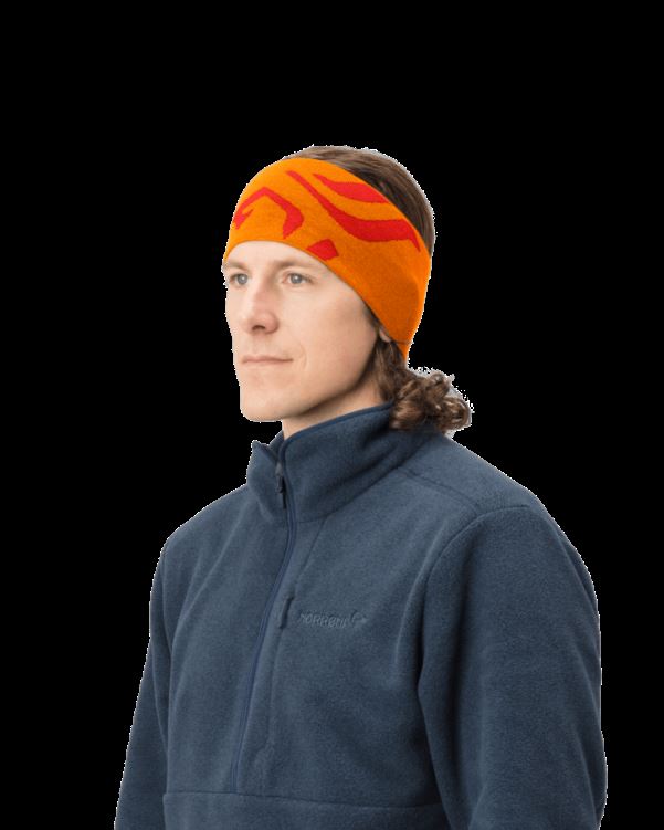 Norrona Unisex /29 Mega Logo Hoofdband Oranje Popsicle/arednalin