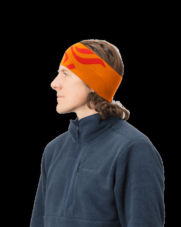 Norrona Unisex /29 Mega Logo Hoofdband Oranje Popsicle/arednalin