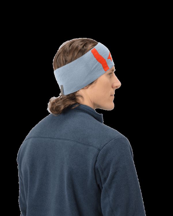 Norrona Unisex /29 Mega Logo Hoofdband Blauwe Mist