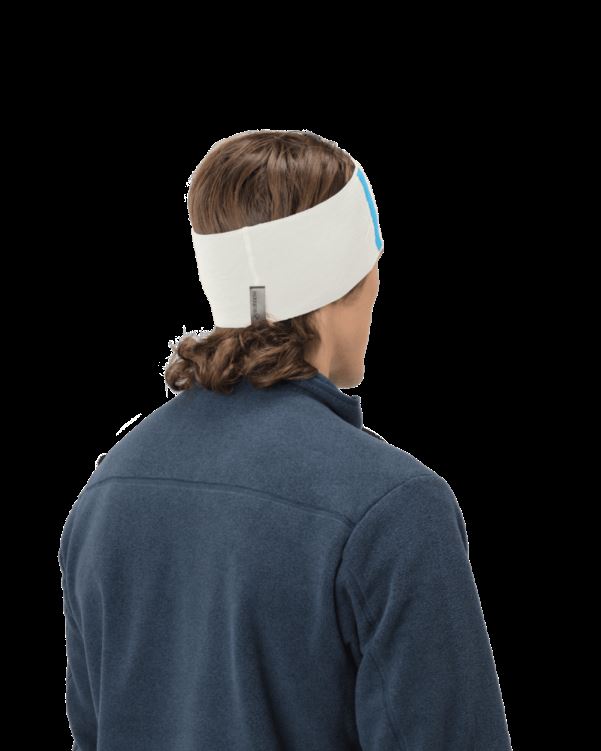 Norrona Unisex /29 Mega Logo Hoofdband Snowdrop/aquarius