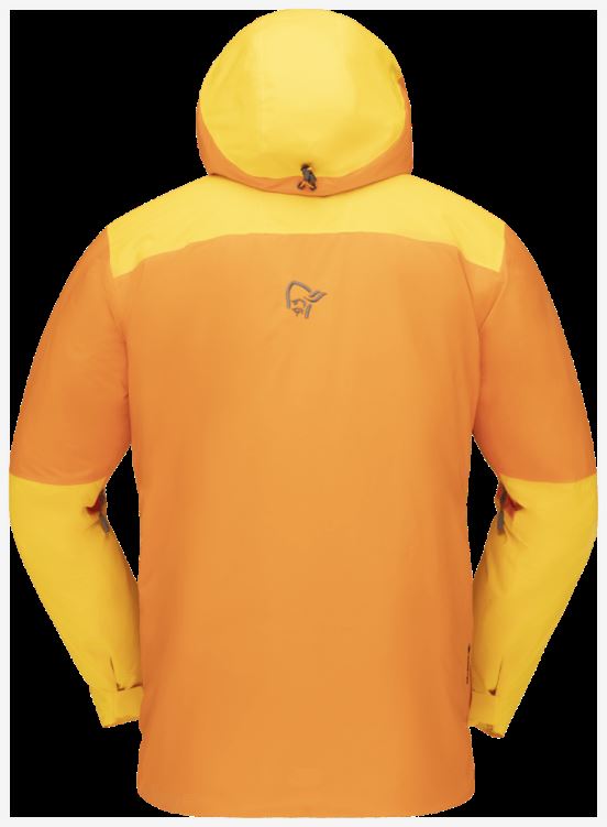Norrona Heren Lofoten Gore-tex Thermo80 Jack Oranje Popsicle/lemon Chrome