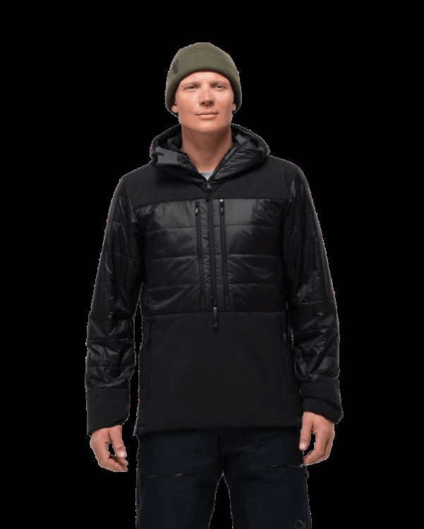 Norrona Heren Lofoten Primaloft80 Anorak Kaviaar Zwart