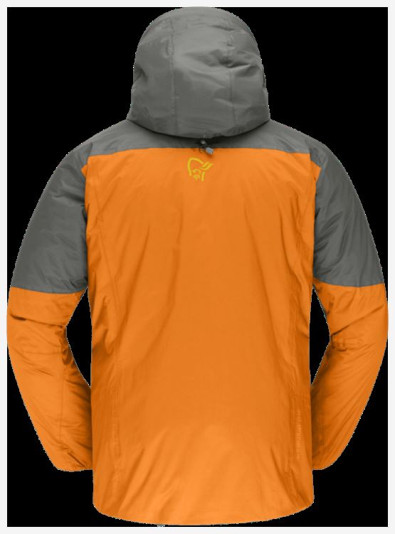 Norrona Heren Lyngen Dri2 Thermo60 Jas Castor Grijs/oranje Popsicle