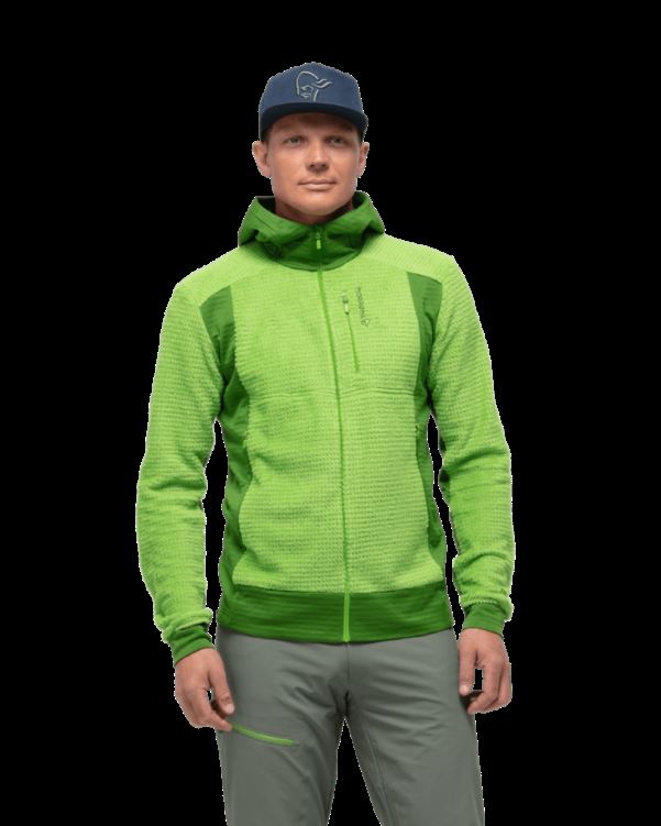 Norrona Falketind Alpha120 Herencapuchon Met Rits Gebladerte/boomtop