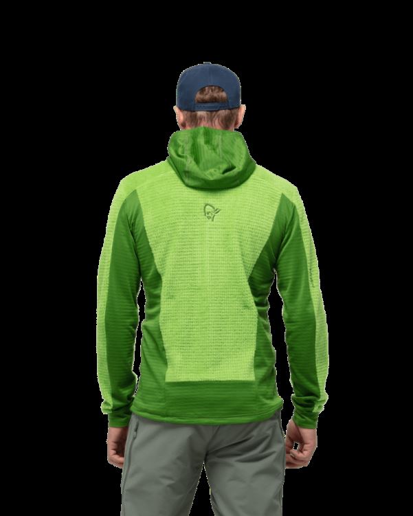 Norrona Falketind Alpha120 Herencapuchon Met Rits Gebladerte/boomtop