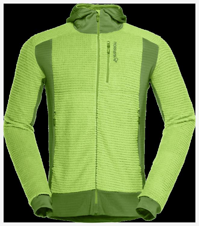 Norrona Falketind Alpha120 Herencapuchon Met Rits Gebladerte/boomtop