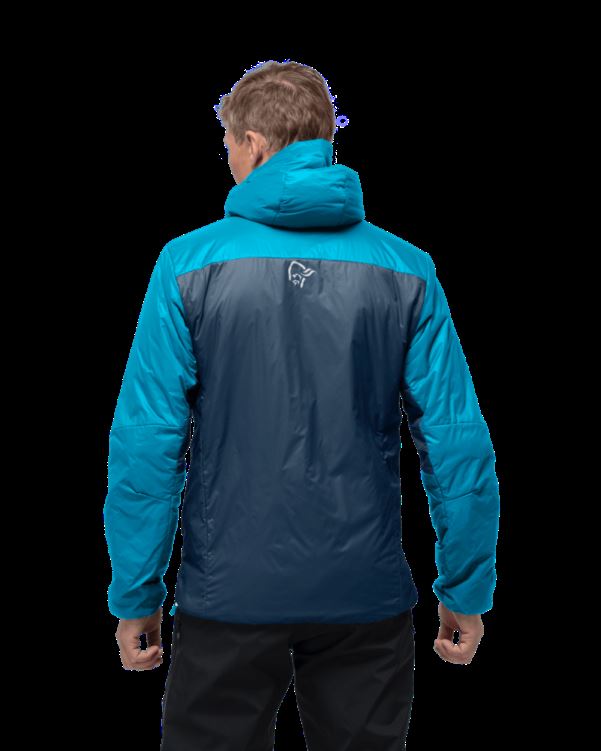 Norrona Heren Falketind Thermo60 Hood Hawaiian Surf/indigo Night