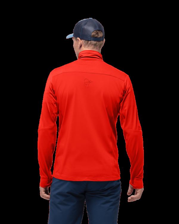 Norrona Heren Falketind Warm1 Stretch Jack Adrenaline Rood