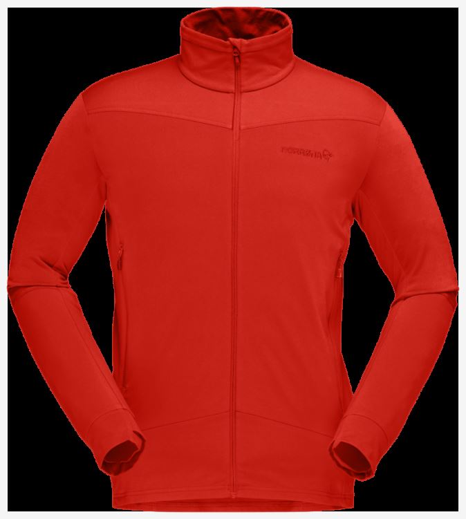 Norrona Heren Falketind Warm1 Stretch Jack Adrenaline Rood