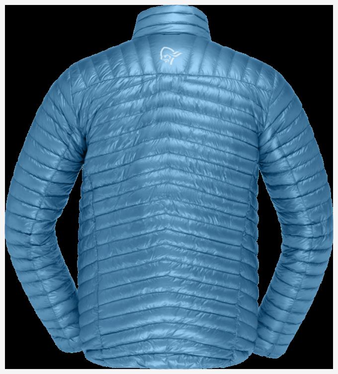 Norrona Heren Trollveggen Superlight Down850 Jas Hawaiian Surf Blauw