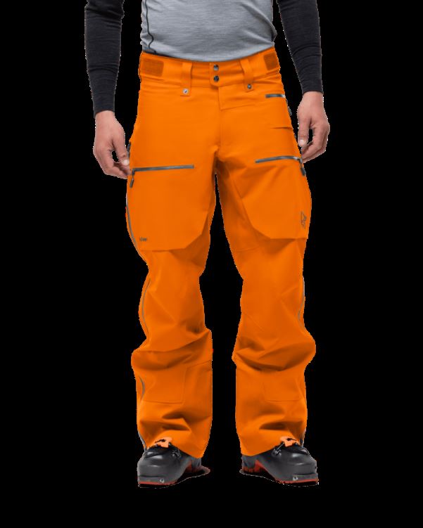 Norrona Heren Lofoten Gore-tex Pro Broek Oranje Popsicle