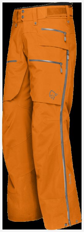 Norrona Heren Lofoten Gore-tex Pro Broek Oranje Popsicle