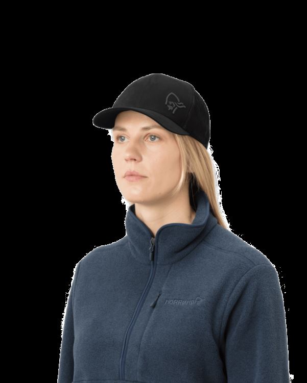 Norrona Unisex /29 Trucker Mesh Snap Back Cap Kaviaar Zwart