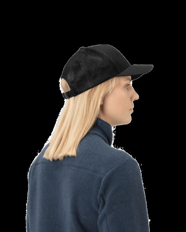 Norrona Unisex /29 Trucker Mesh Snap Back Cap Kaviaar Zwart