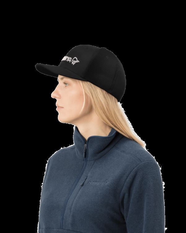 Norrona Unisex /29 3d Mesh Flexfit Cap Kaviaar Zwart