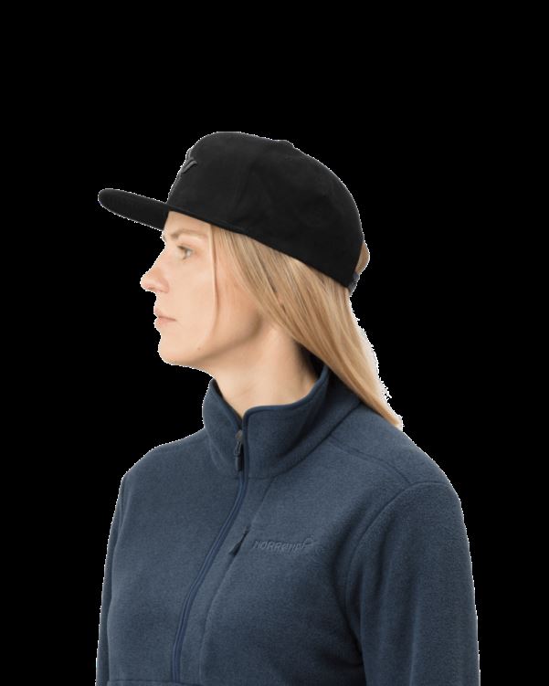 Norrona Unisex /29 Snap Back Cap Kaviaar Zwart